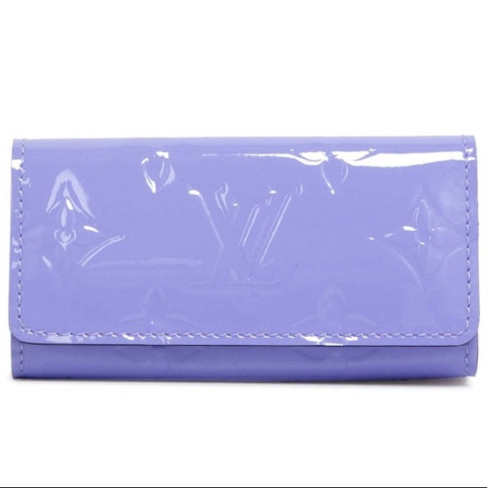 Authentic Louis Vuitton Vernis Lilas 4 Key Holder